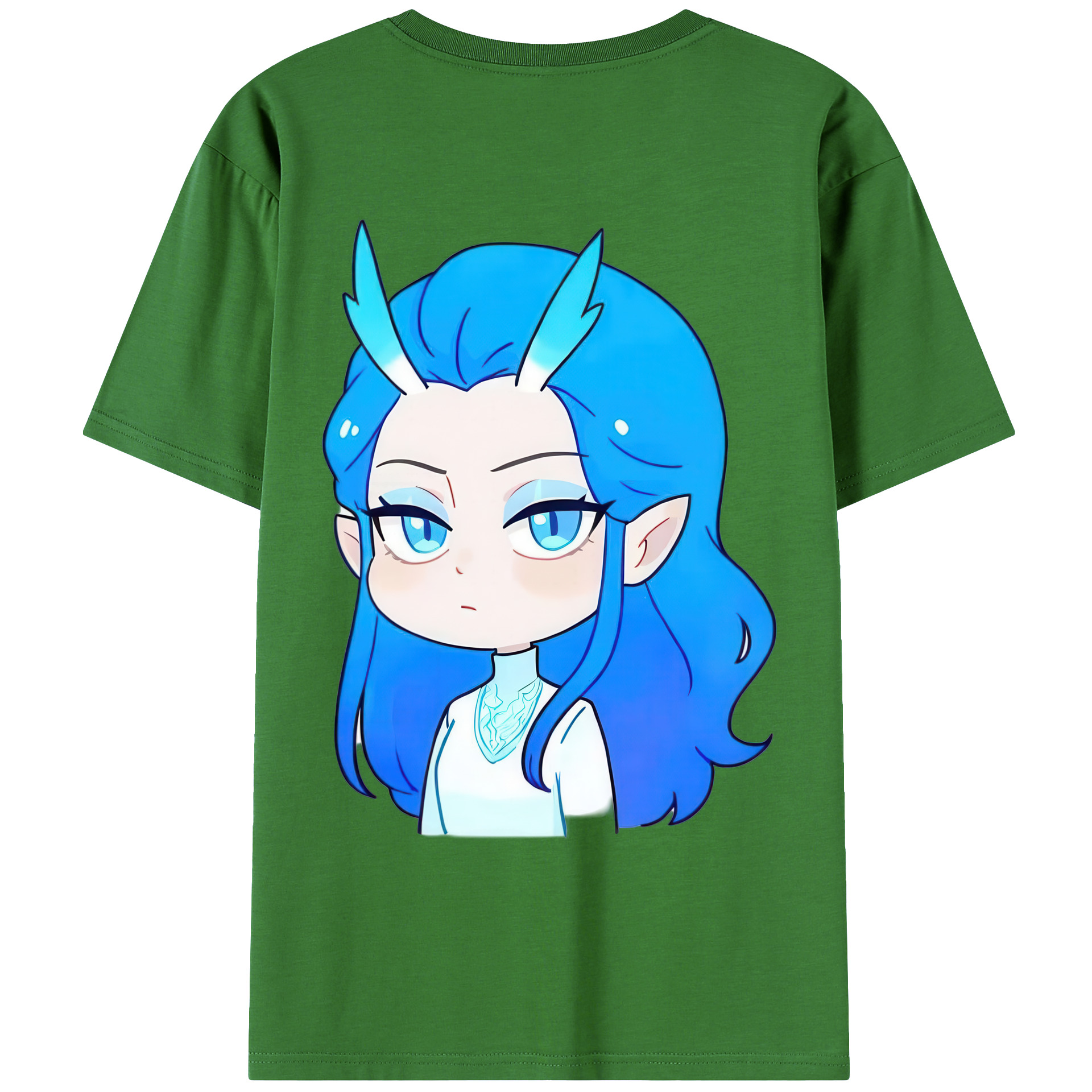 （画像用） Ne Zha 2 ナタ 魔童の大暴れ レディース半袖Tシャツ(バックプリント)